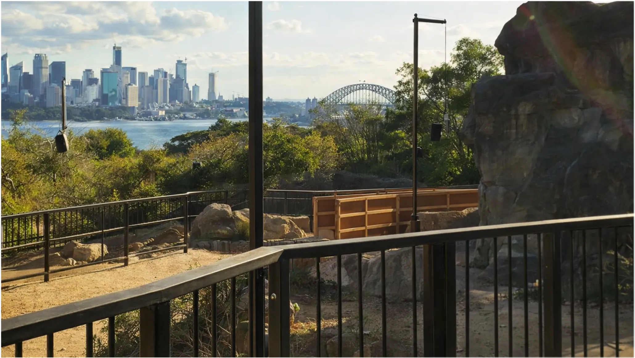 Hydro worker having fun on vacation at Taronga Zoo
